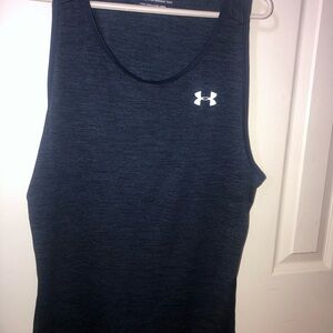 Under Armour Fitted Blue Tank Top Moisture-Wicking